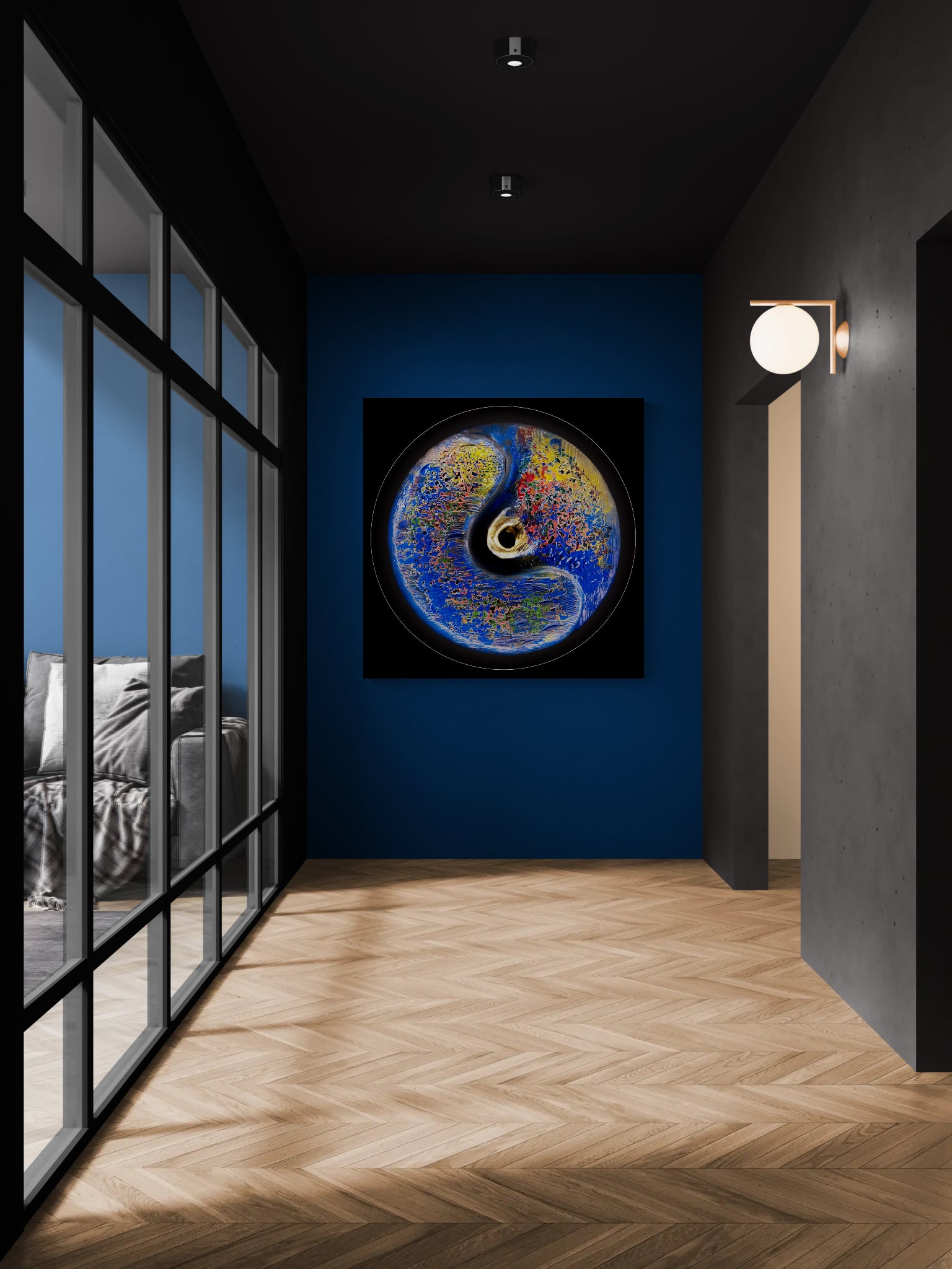 Alchemlight im Raum – leuchtendes Kunstwerk mit transformierender Ausstrahlung