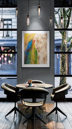 Change Fine Art Edition im Raum – moderner Kunstdruck mit starker Farbwirkung und lebendiger Ausstrahlung