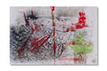 Frontansicht des Originalkunstwerks „Core Layers“ von Thomas Girbl, Mischtechnik mit Feuer und Gouache auf Leinwand
