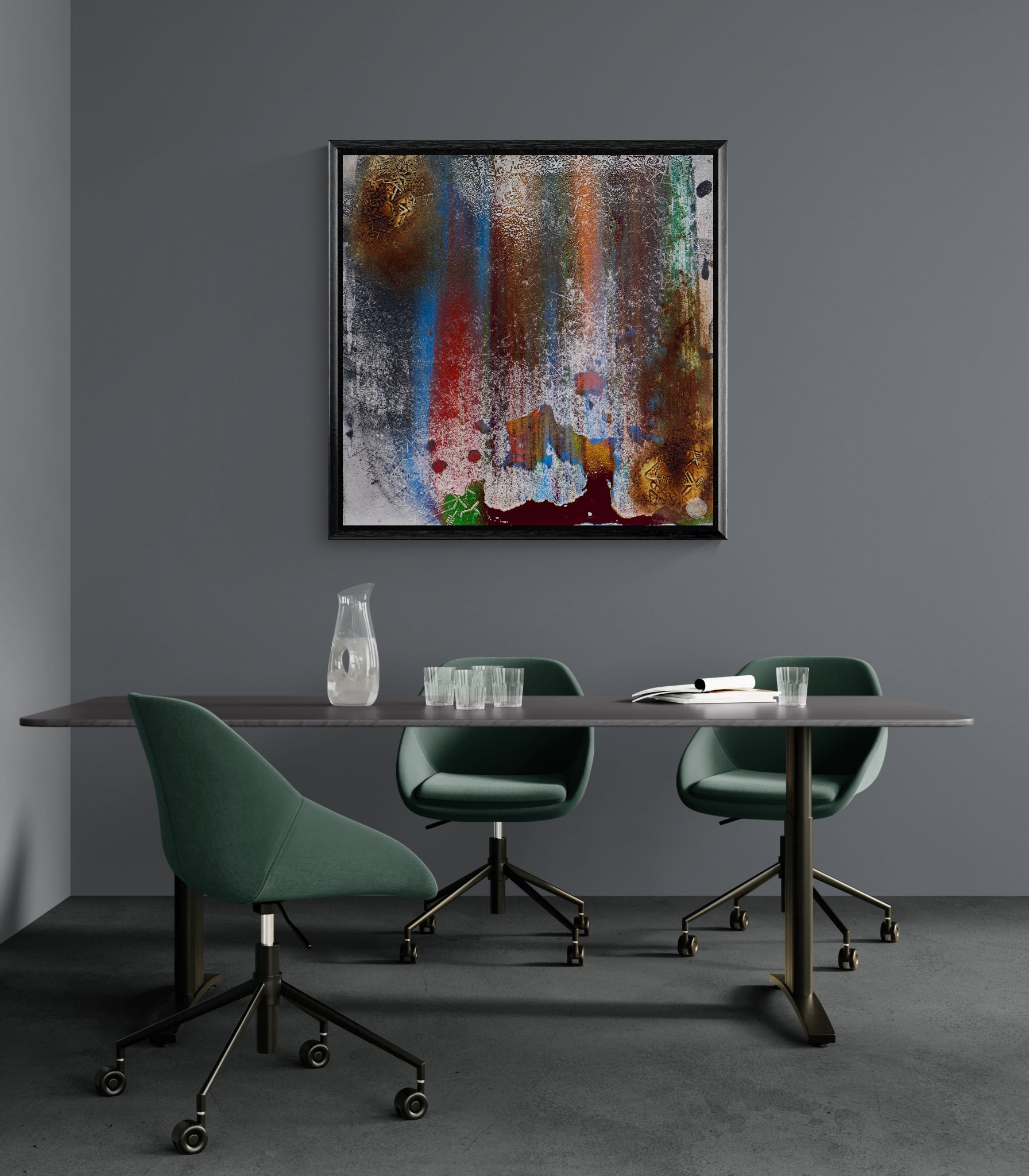 Cosmic Ash Signs in Lounge – ruhige, doch kraftvolle Linienführung mit atmosphärischer Tiefe