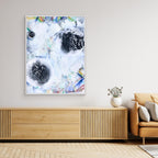 Cosmic Grid in modernem Interieur – visuelles System aus Formen und Linien als Blickpunkt