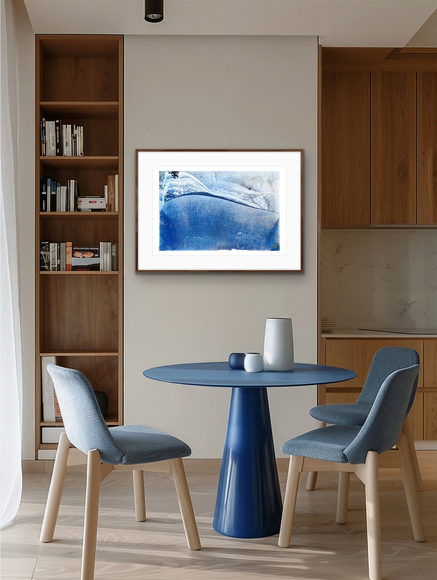 Erinnerung an das Urmeer Fine Art Edition im Raum – meditatives Kunstwerk mit tiefer, stiller Präsenz
