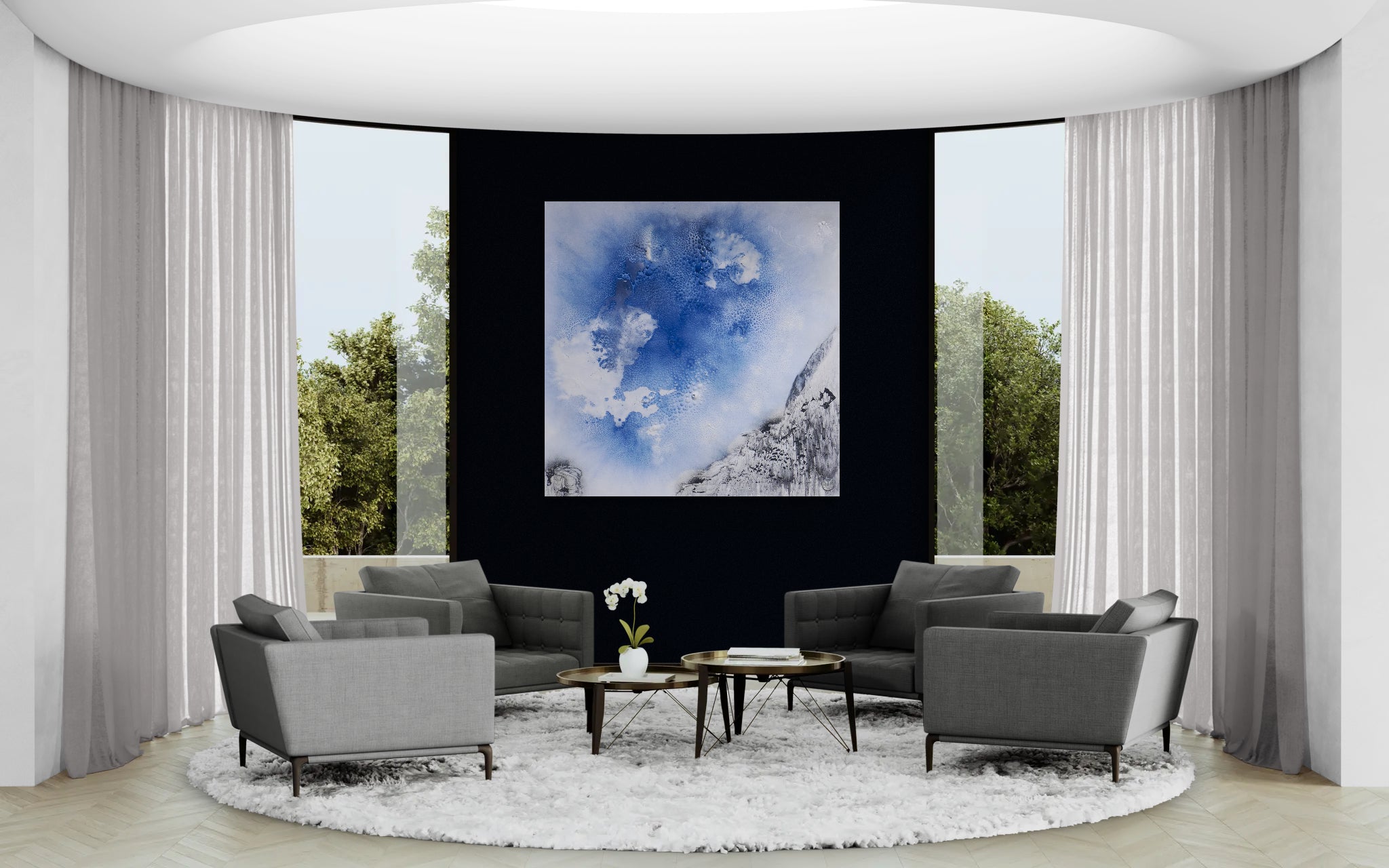 Heavenly Ornaments im Raum – leichtes, atmosphärisches Kunstwerk mit ruhiger Präsenz