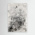Solidified Fire Burning Canvas frontal – monochrome, reliefartige Struktur wie erkaltete Lava
