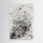 Solidified Fire Burning Canvas frontal – monochrome, reliefartige Struktur wie erkaltete Lava