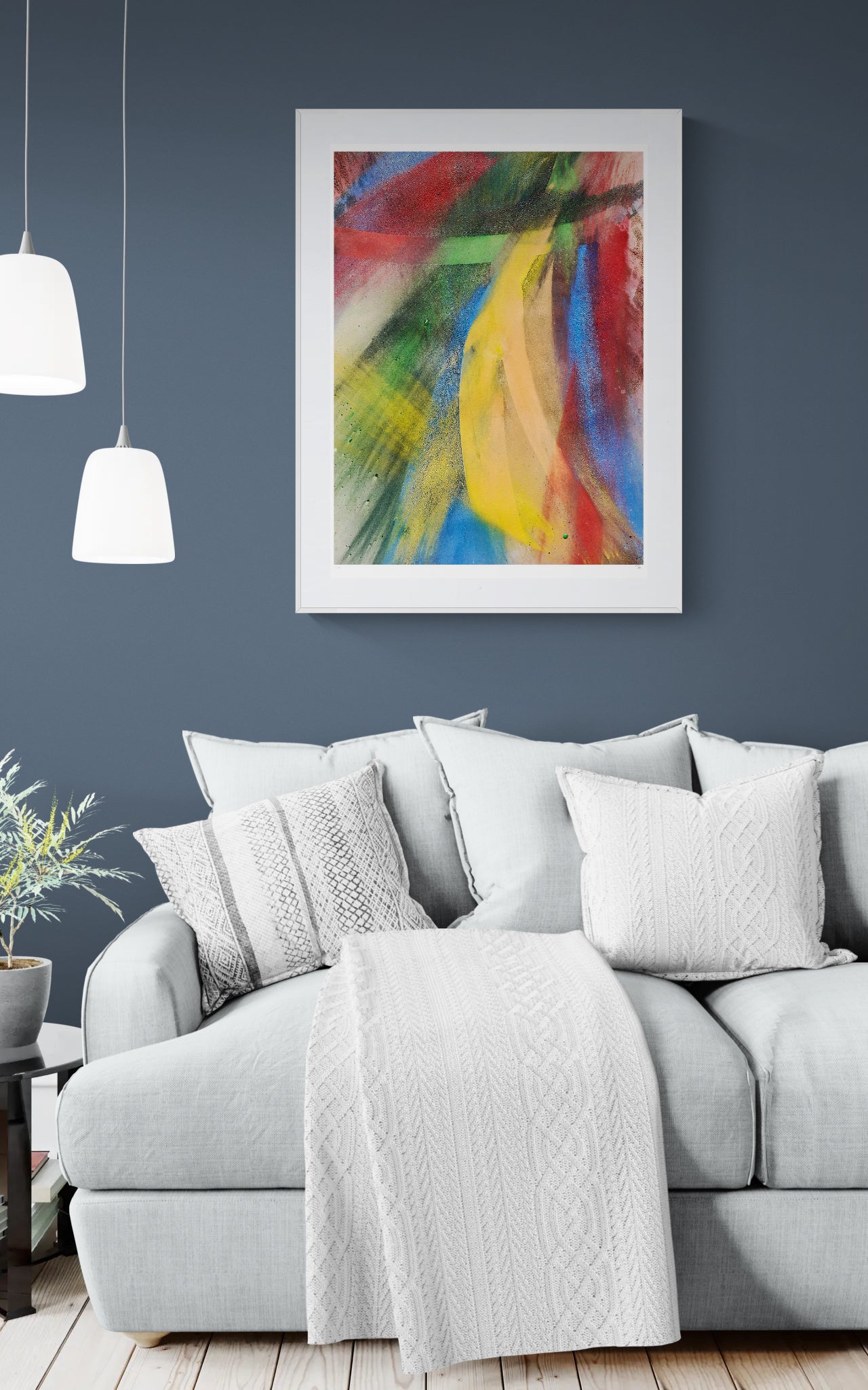 Spring Fine Art Edition im Raum – lebendiger Kunstdruck mit kraftvoller Farbwirkung und natürlicher Dynamik