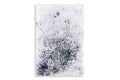 Front view of Solidified Fire by Thomas Girbl, 60 x 90 cm vertical abstract artwork with fire-textured monochrome surface