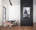 Pyro Continent I von Thomas Girbl als modernes abstraktes Wandbild im Wohnraum