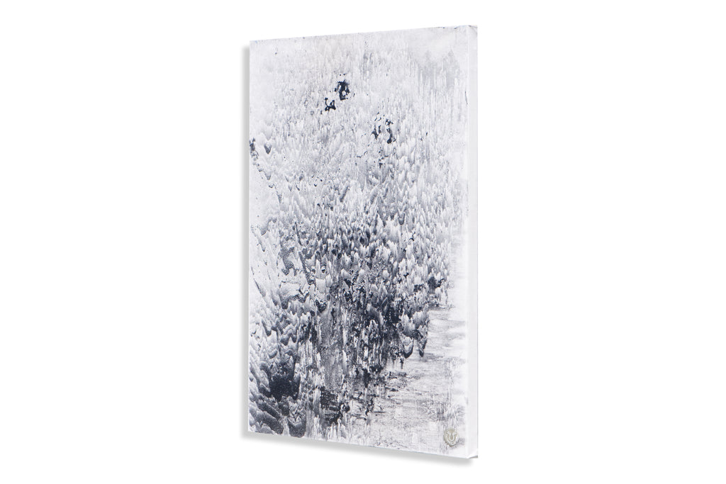 Seitenansicht von Solidified Fire, auf Keilrahmen montierte Leinwand