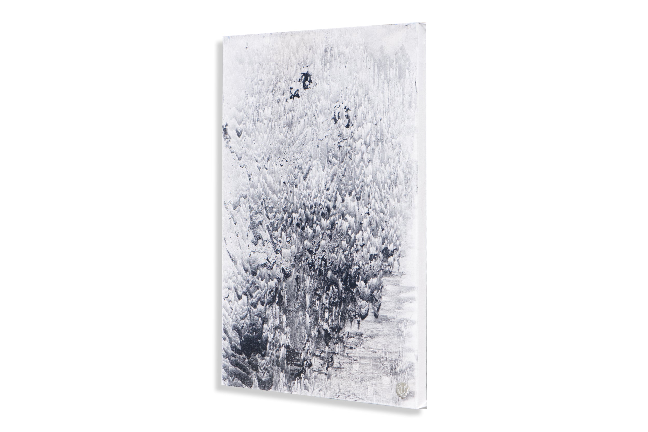 Seitenansicht von Solidified Fire, auf Keilrahmen montierte Leinwand